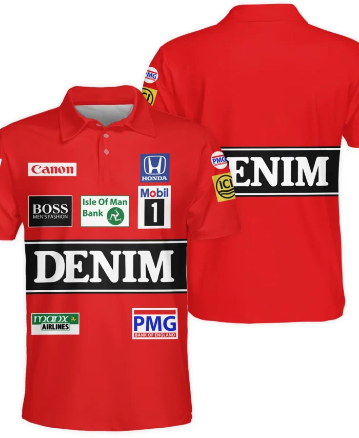 1986 Nigel Mansell Racing Suit Williams F1 Polo Shirt BLNM29725A4PL