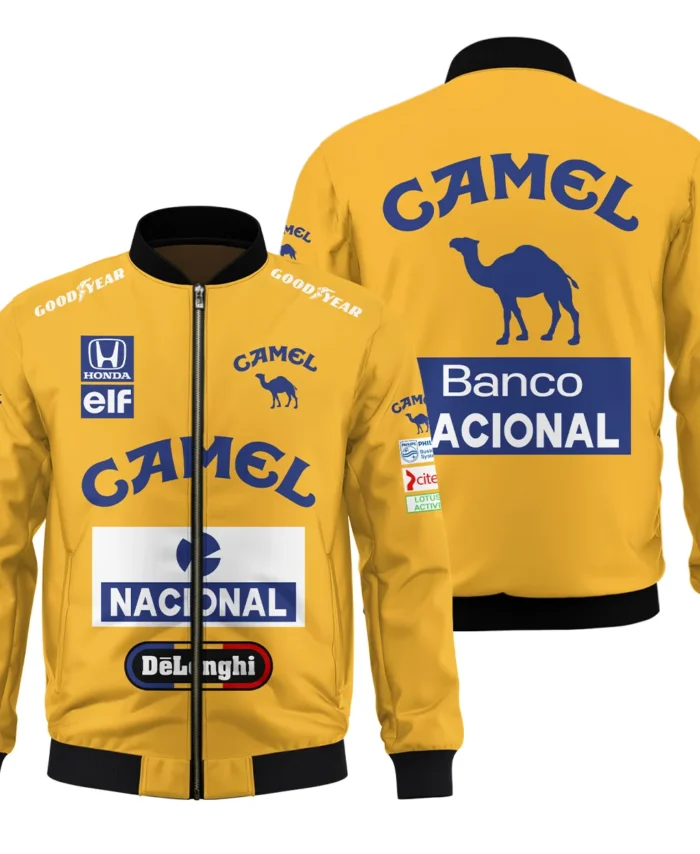 1987 Ayrton Senna Camel Honda Formula 1 Racing Team Bomber BL3725A5BB