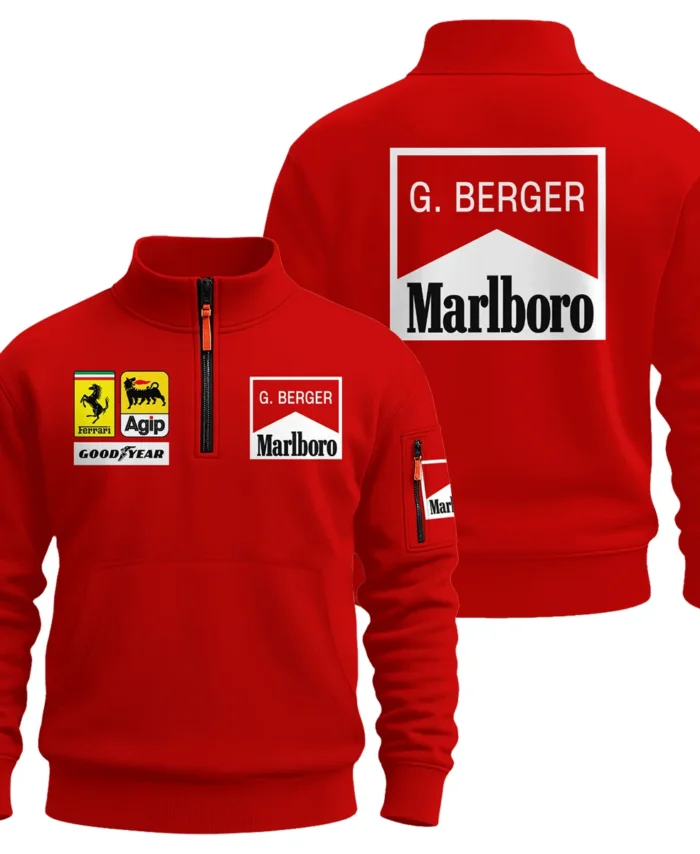 1988 Gerhard Berger Racing Suit Ferrari F1 Sweatshirt Zipper BLGB261025A1SHZ