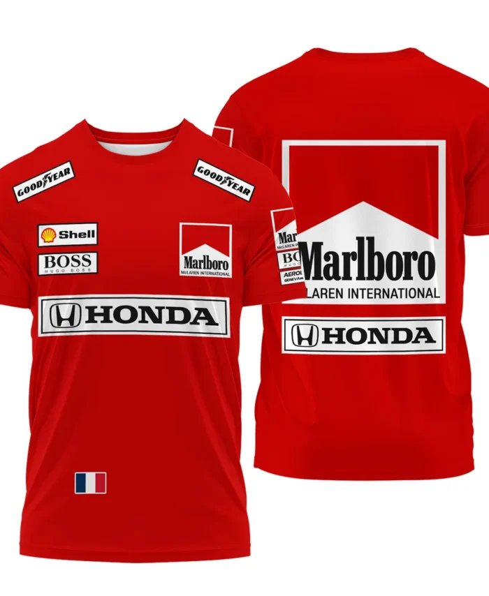 1989 Alain Prost Racing Costume Ferrari F1 Team T-Shirt BLVAAP070725A01TS