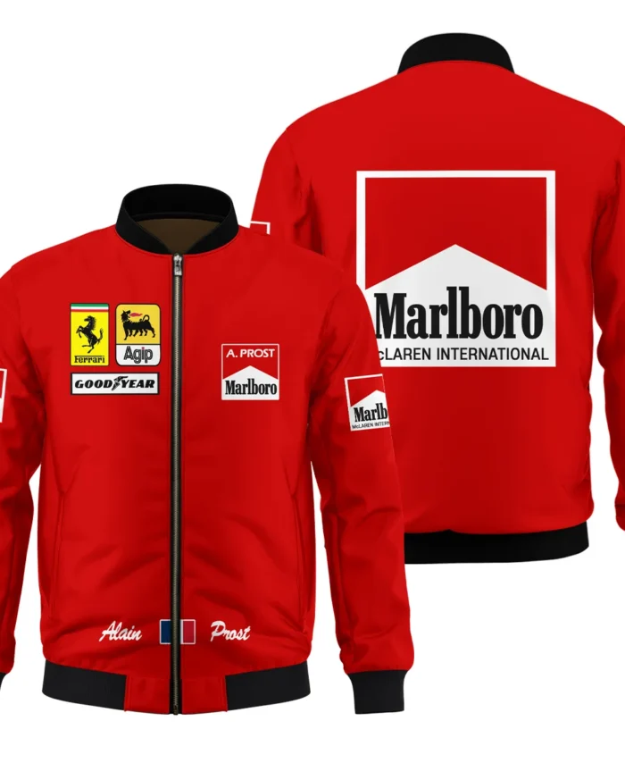 1990 Alain Prost Racing Costume Ferrari F1 Team Bomber BLVAAP070725A02BB