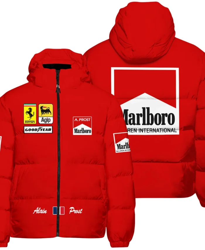 1990 Alain Prost Racing Costume Ferrari F1 Team Down & Puffer Jackets BLVAAP070725A02HCJ