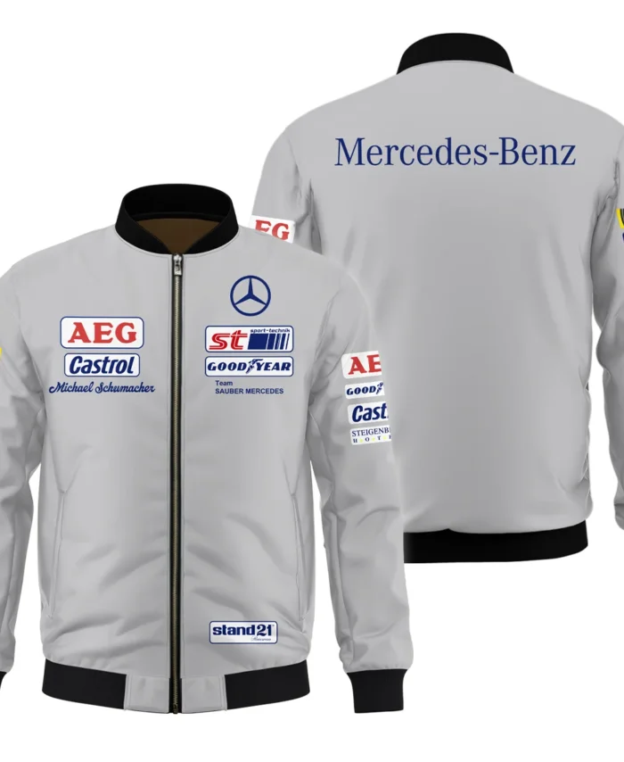 1990 Michael Schumacher Race Suit Mercedes F1 Bomber BLVAMC020925A5BB