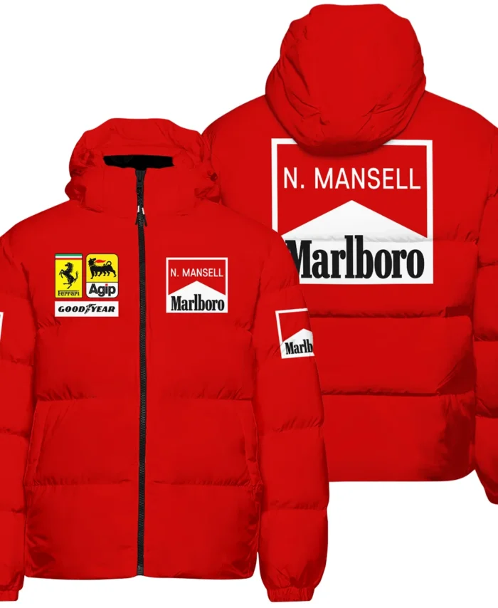 1990 Nigel Mansell Racing Suit Ferrari F1 Down & Puffer Jackets BLNM29725A5HCJ