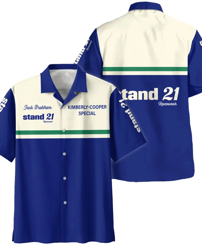 1990s Sir Jack Brabham Race IndyCar Suit Hawaiian Shirt BLVAJB070725A02HW