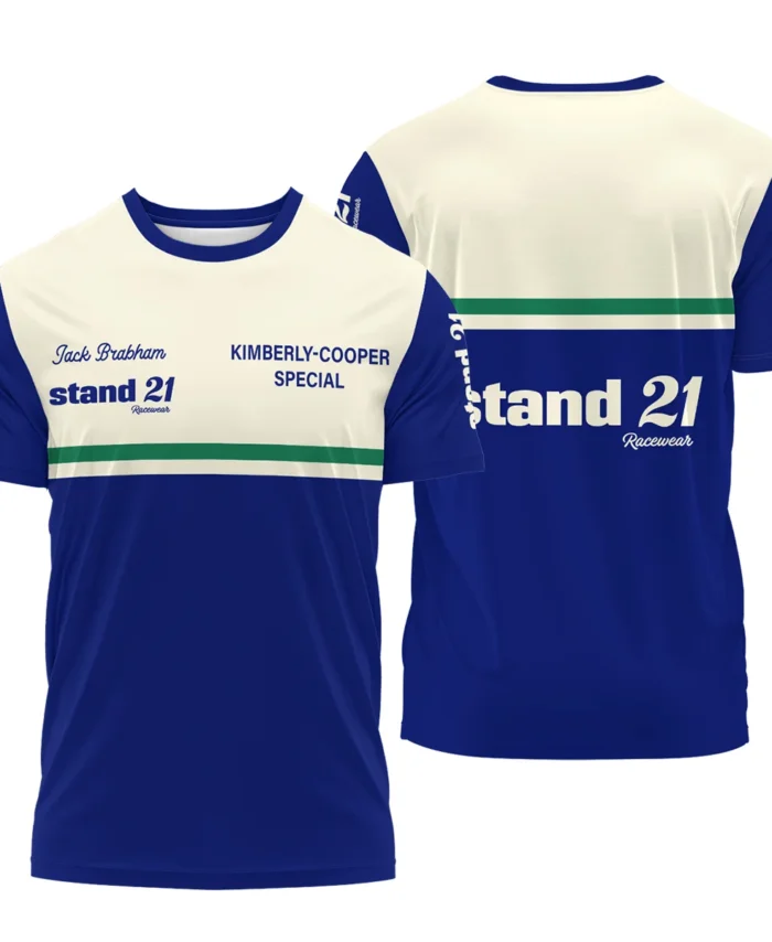 1990s Sir Jack Brabham Race IndyCar Suit T-Shirt BLVAJB070725A02TS