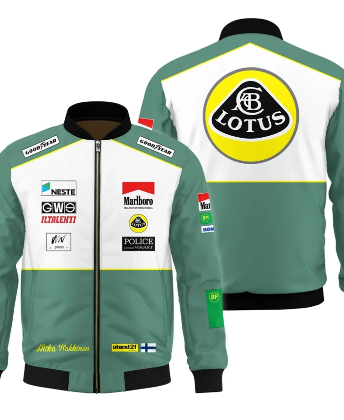 1991 Mika Hakkinen Racing Suit Lotus F1 Bomber BLVAMH271025A2BB