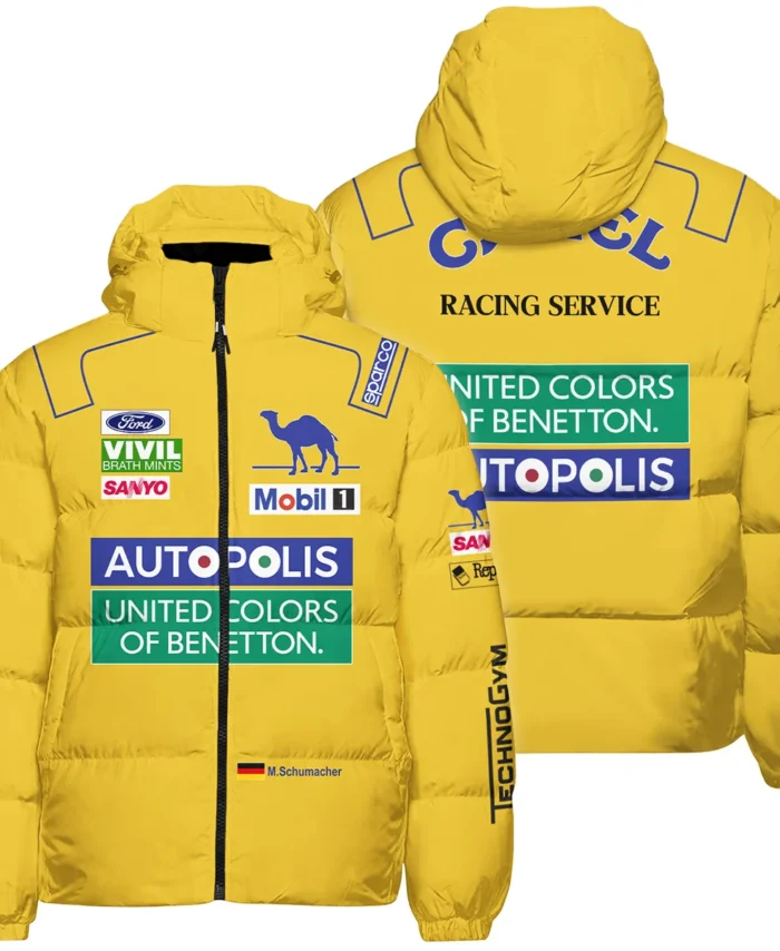 1992 Michael Schumacher Race Suit Benetton F1 Down & Puffer Jackets BLVAMC020925A3HCJ