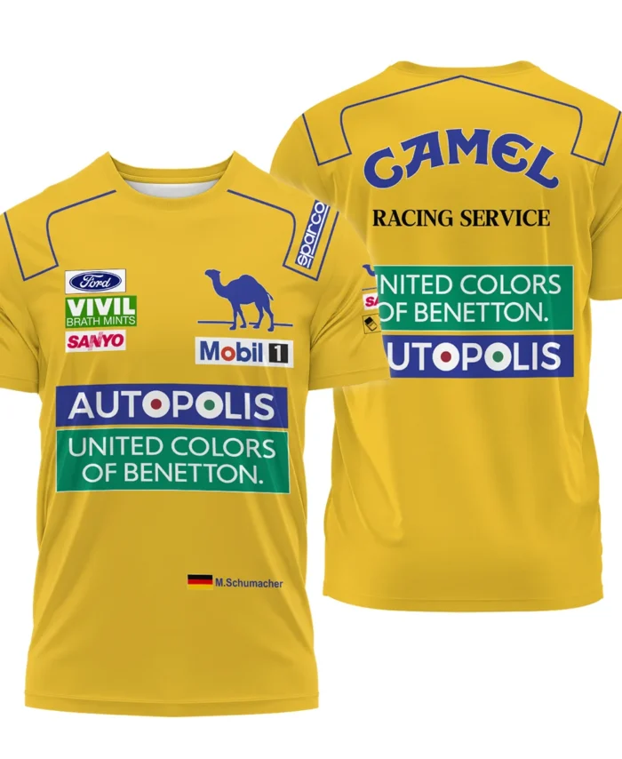 1992 Michael Schumacher Race Suit Benetton F1 T-Shirt BLVAMC020925A3TS