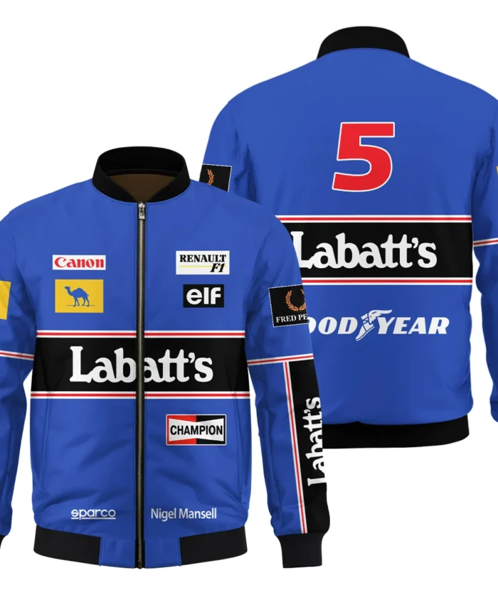 1992 Nigel Mansell Racing Suit Williams F1 Bomber BLNM29725A1BB