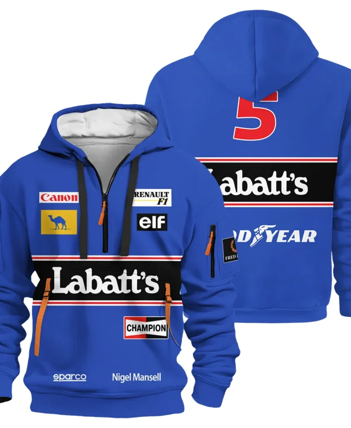 1992 Red 5 Exclusive Fan Gear Hoodie Half Zip BLNM29725A1HDF