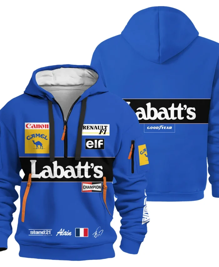 1993 Alain Prost Racing Suit Williams Renault F1 Team Hoodie Half Zipper BLVAAP070725A03HDF