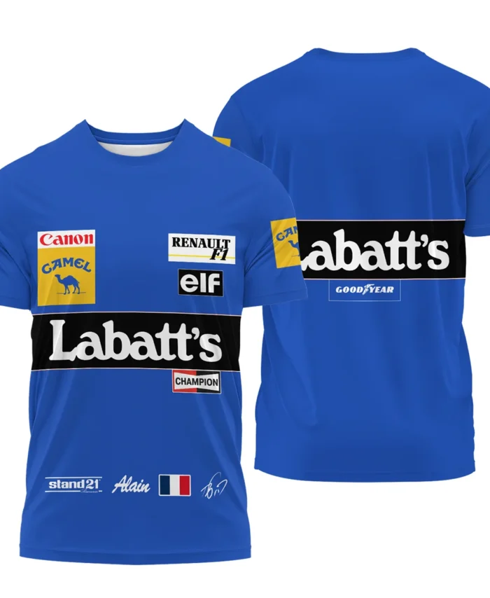 1993 Alain Prost Racing Suit Williams Renault F1 Team T-Shirt BLVAAP070725A03TS