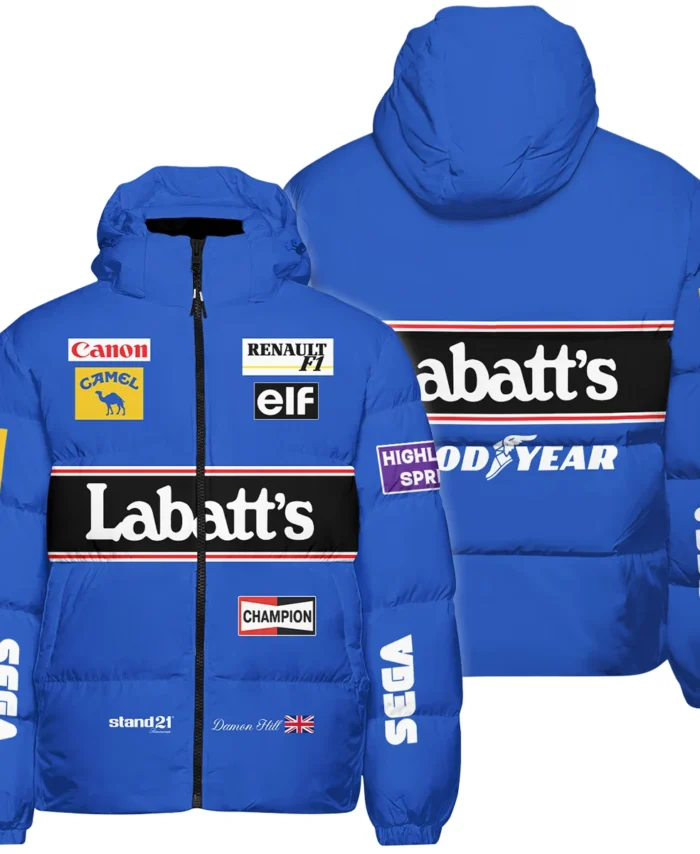 1993 Damon Hill Racing Suit Williams F1 Down & Puffer Jackets BLVADH050925A1HCJ