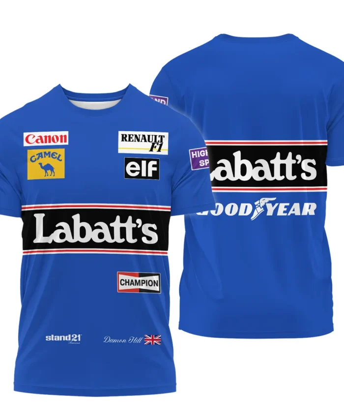 1993 Damon Hill Racing Suit Williams F1 T-Shirt BLVADH050925A1TS