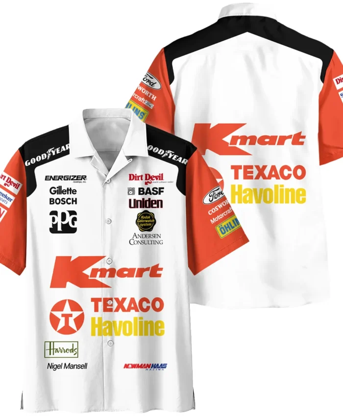 1993 Nigel Mansell Racing Suit Newman Haas IndyCar Hawaiian Shirt BLNM29725A6HW