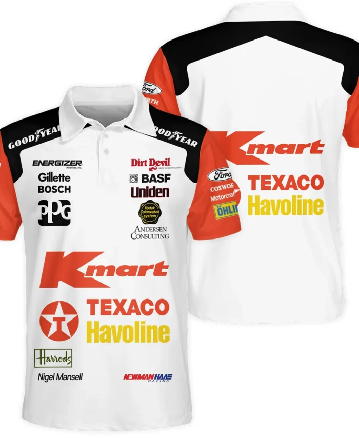 1993 Nigel Mansell Racing Suit Newman Haas IndyCar Polo Shirt BLNM29725A6PL