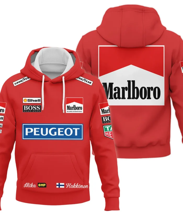 1994 Mika Hakkinen Racing Suit McLaren F1 Hoodie BLVAMH271025A1HD