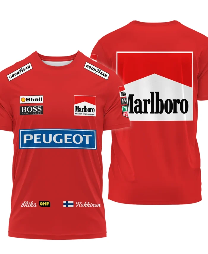 1994 Mika Hakkinen Racing Suit McLaren F1 T-Shirt BLVAMH271025A1TS