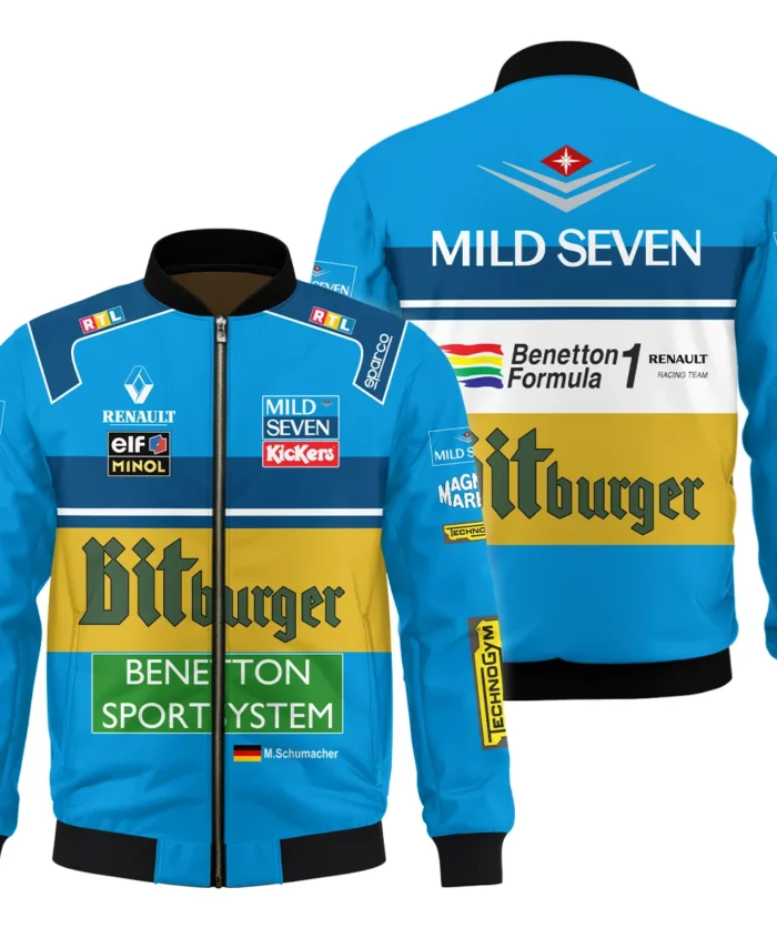 1995 WDC Michael Schumacher Race Suit Benetton F1 Bomber BLVAMC020925A1BB
