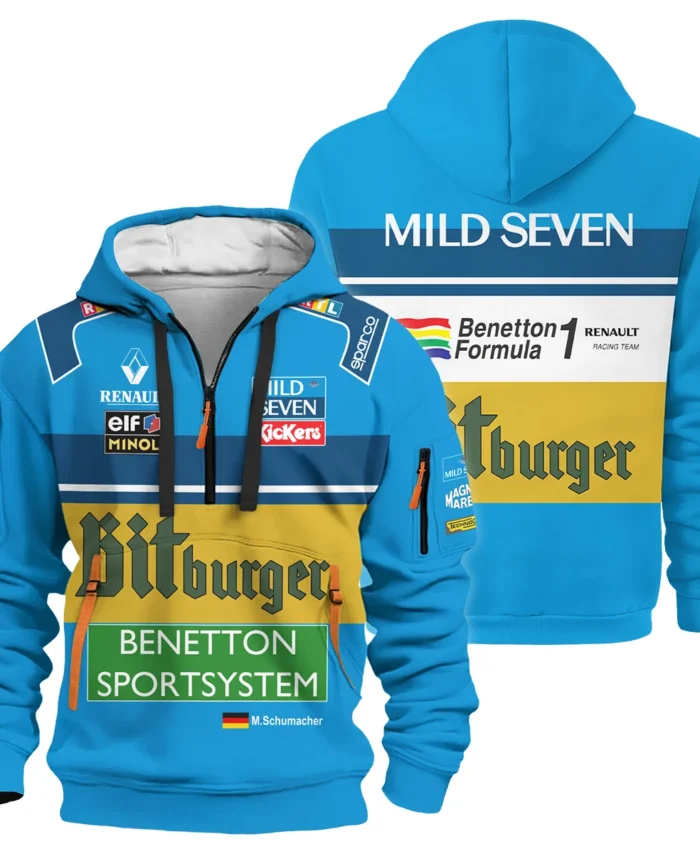 1995 WDC Schumi Race Suit Benetton Hoodie Half Zip BLVAMC020925A1HDF
