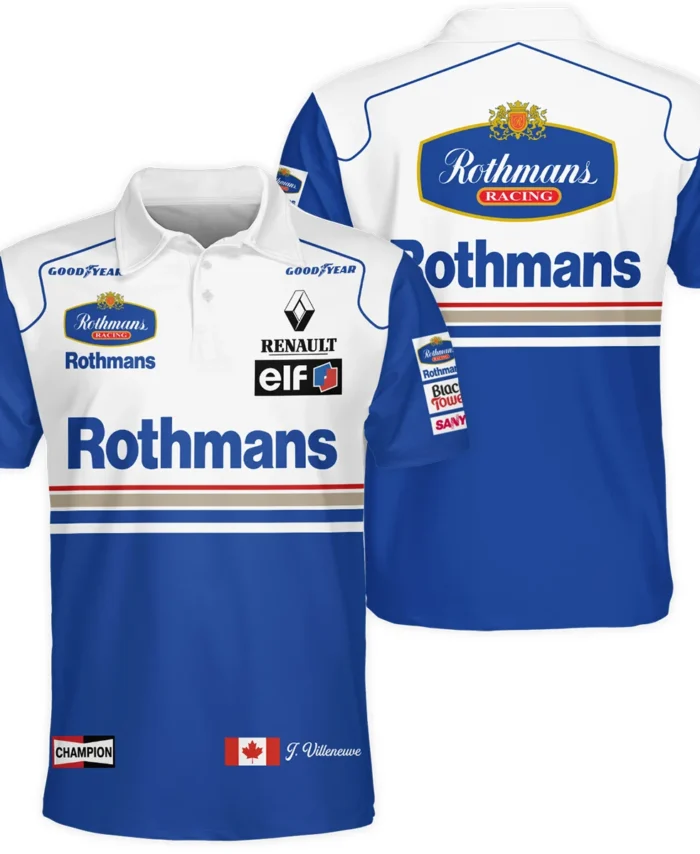 1996 Jacques Villeneuve Racing Suit Williams F1 Polo Shirt BLJV10825A1PL