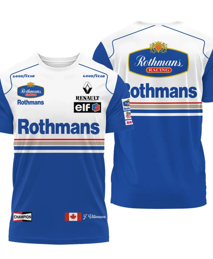 1996 Jacques Villeneuve Racing Suit Williams F1 T-Shirt BLJV10825A1TS