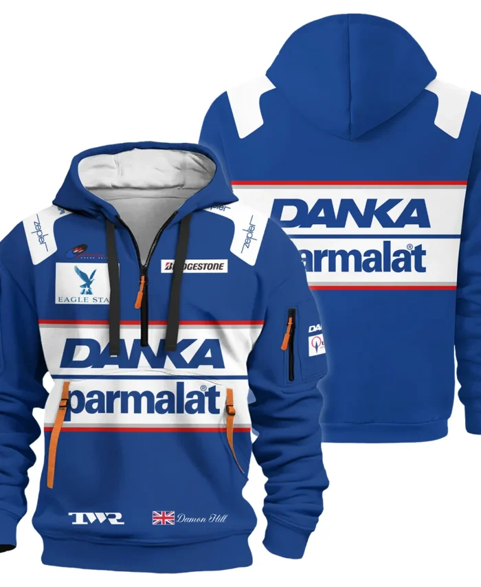 1997 Damon Hill Racing Suit Hoodie Half Zip BLVADH050925A4HDF