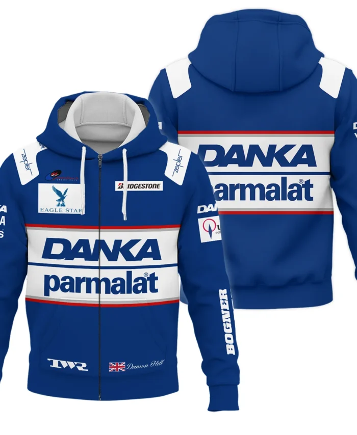1997 Damon Hill Racing Suit Zipper Hoodie BLVADH050925A4ZHD