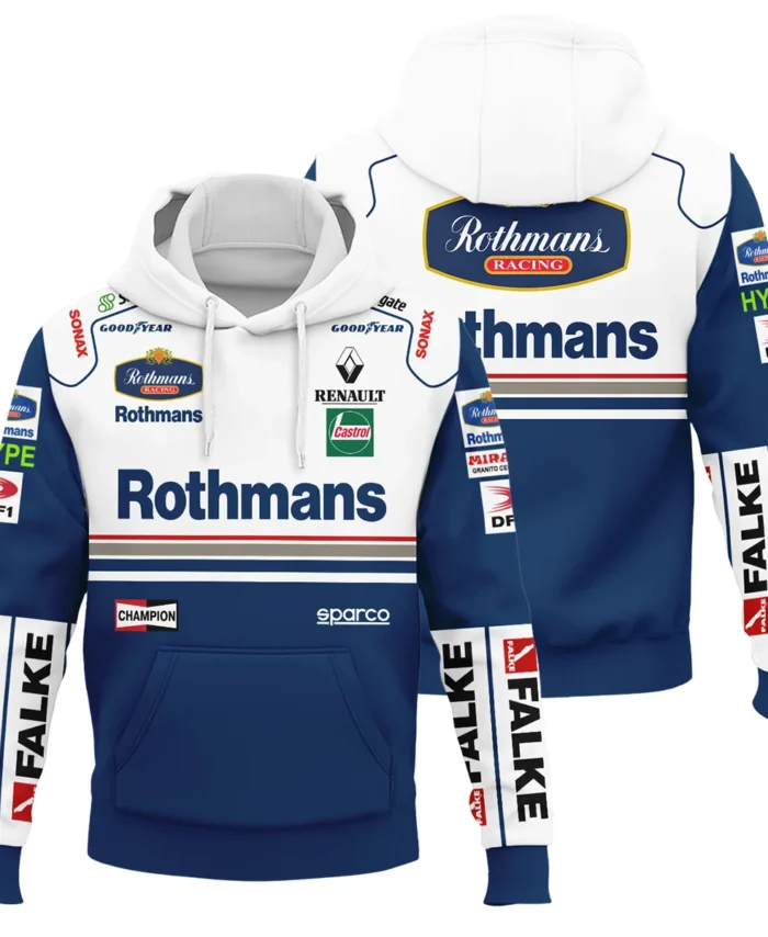 1997 Jacques Villeneuve Racing Suit Williams F1 Hoodie BLJV10825A2HD