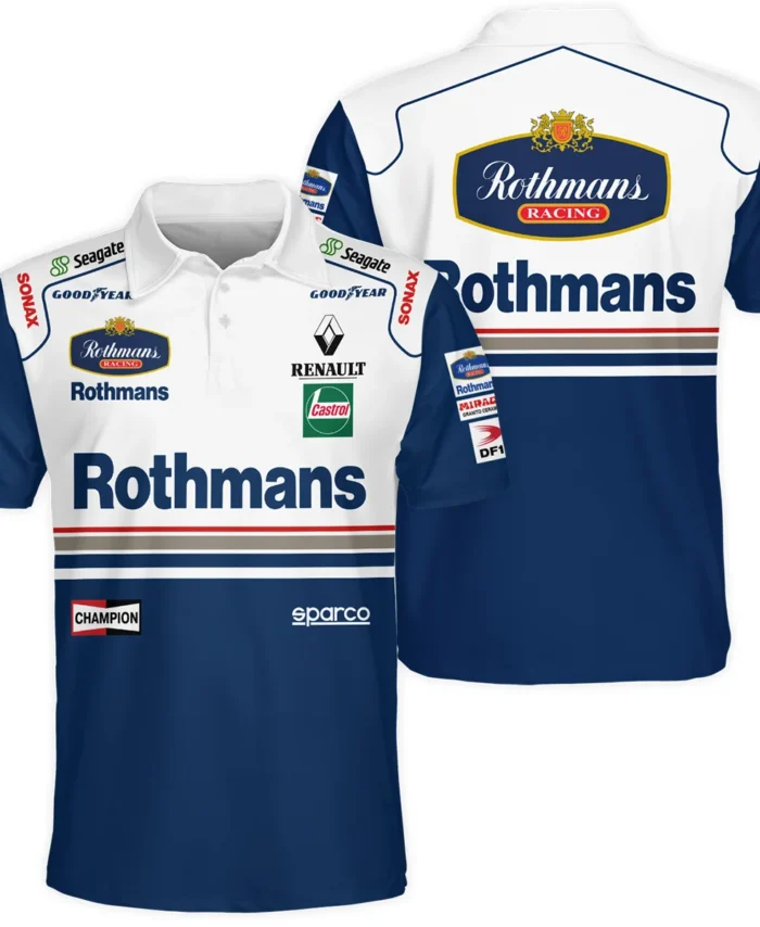 1997 Jacques Villeneuve Racing Suit Williams F1 Polo Shirt BLJV10825A2PL