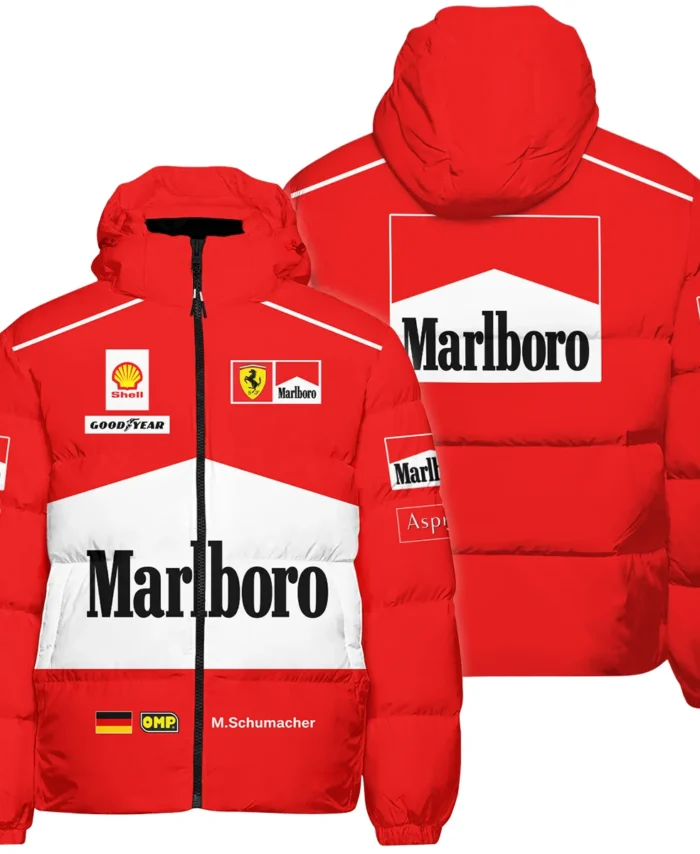 1997 Michael Schumacher Race Suit Ferrari F1 Down & Puffer Jackets BLVAMC020925A7HCJ