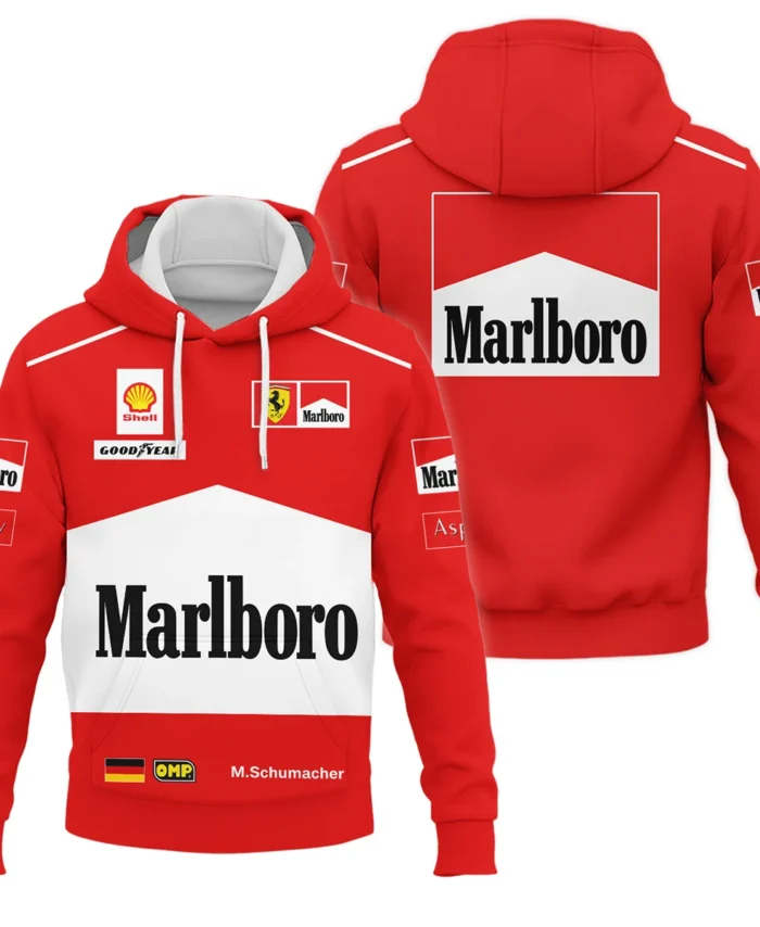 1997 Michael Schumacher Race Suit Ferrari F1 Hoodie BLVAMC020925A7HD