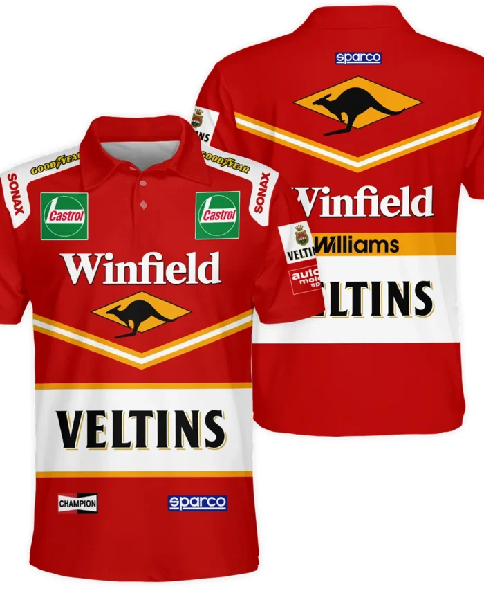 1998 Jacques Villeneuve Racing Suit Williams F1 Polo Shirt BLJV10825A3PL