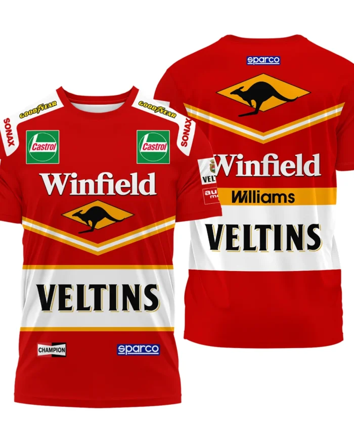 1998 Jacques Villeneuve Racing Suit Williams F1 T-Shirt BLJV10825A3TS