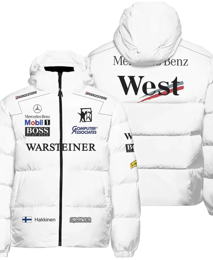 1998 WDC Mika Hakkinen Racing Suit McLaren F1 Down & Puffer Jackets BLVAMH271025A4HCJ