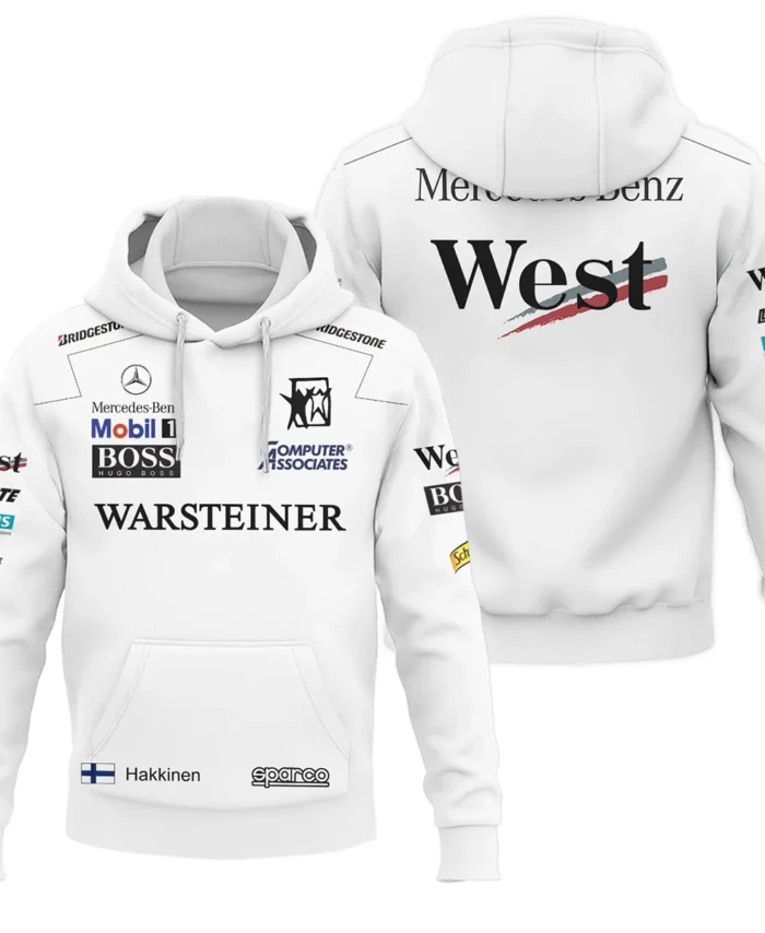 1998 WDC Mika Hakkinen Racing Suit McLaren F1 Hoodie BLVAMH271025A4HD
