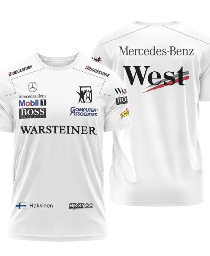 1998 WDC Mika Hakkinen Racing Suit McLaren F1 T-Shirt BLVAMH271025A4TS