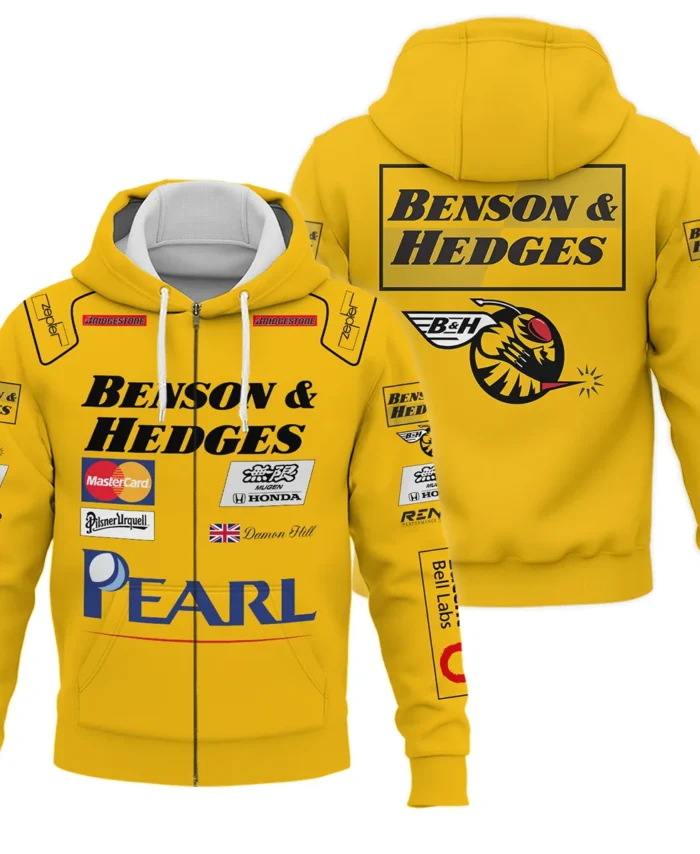 1999 Damon Hill Racing Suit Zipper Hoodie BLVADH050925A3ZHD