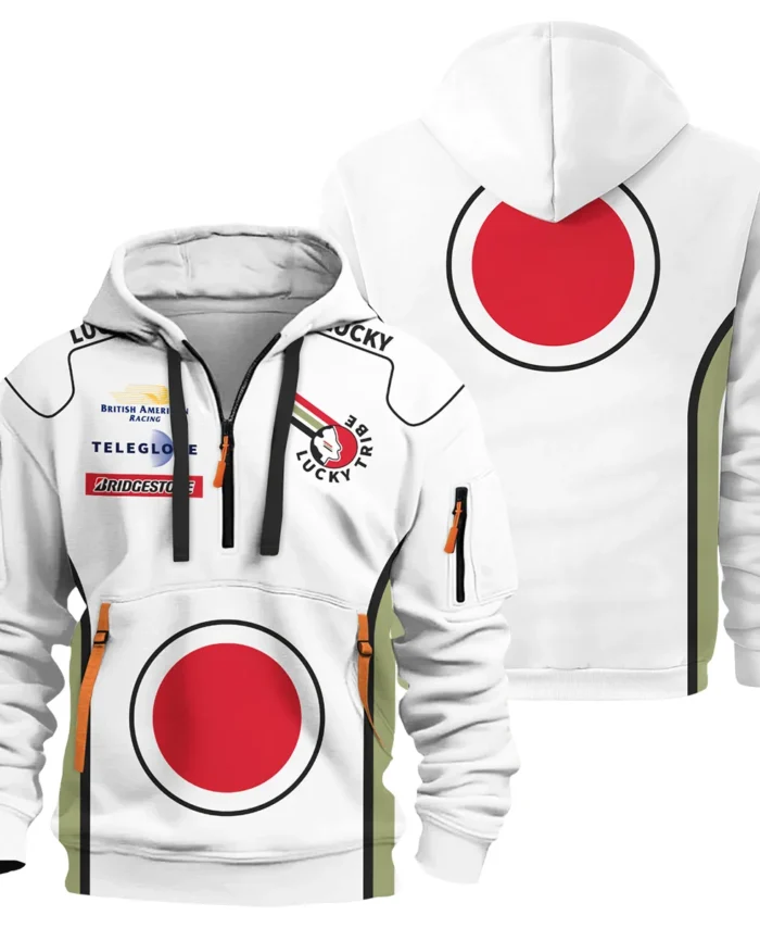 1999 Jacques Villeneuve Racing Suit F1 Hoodie Half Zip BLJV10825A4HDF