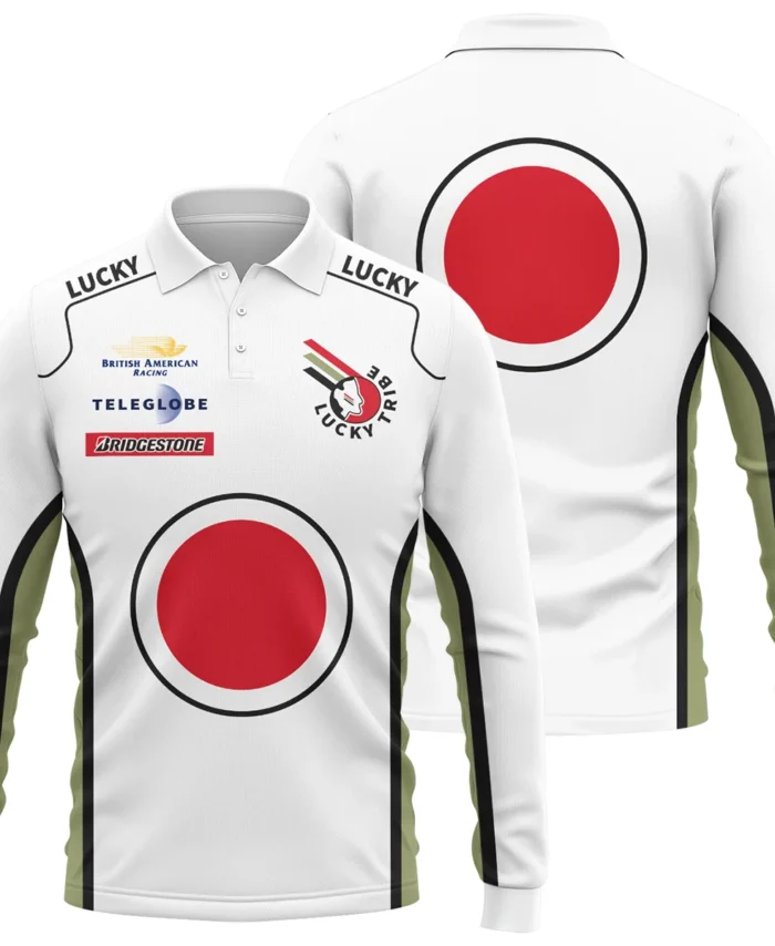 1999 Jacques Villeneuve Racing Suit F1 Long Polo Shirt BLJV10825A4LPL