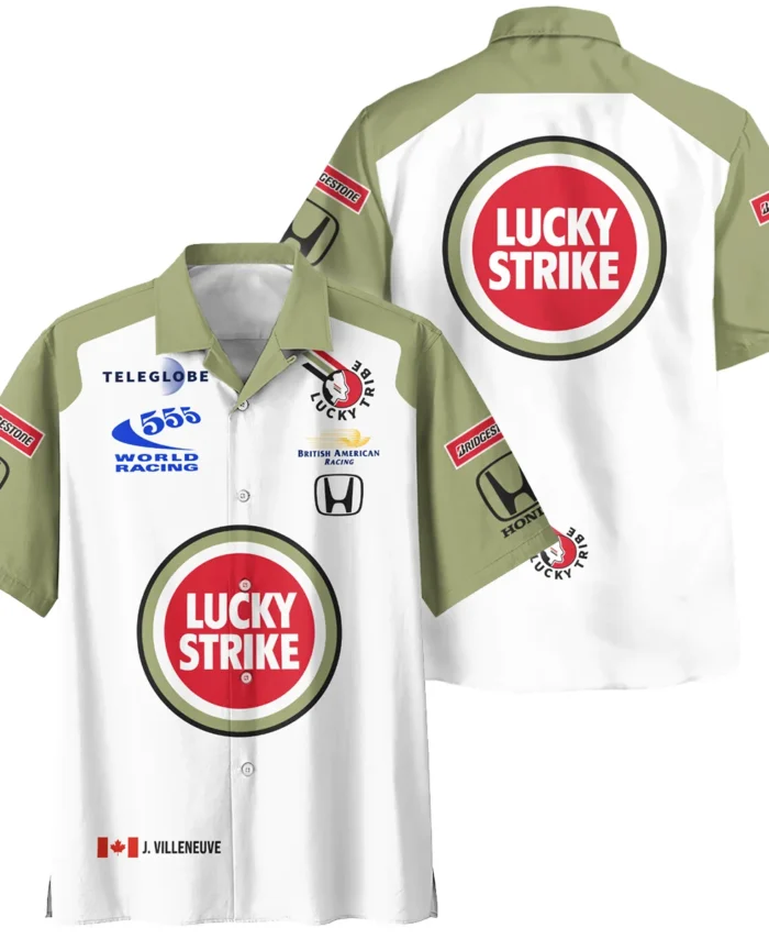 2001 Jacques Villeneuve Racing Suit F1 Hawaiian Shirt BLJV10825A5HW