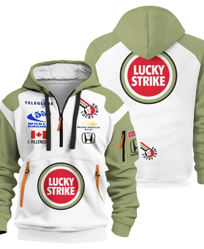 2001 Jacques Villeneuve Racing Suit F1 Hoodie Half Zip BLJV10825A5HDF