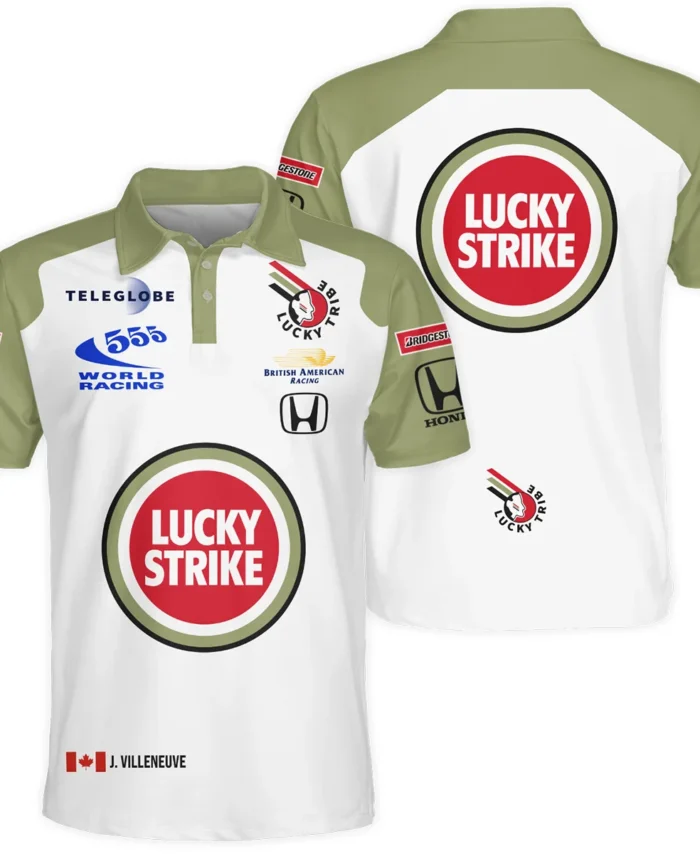 2001 Jacques Villeneuve Racing Suit F1 Polo Shirt BLJV10825A5PL