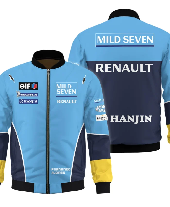 2003 Fernando Alonso Racing Suit Renault F1 Bomber BLVAFA030925A7BB