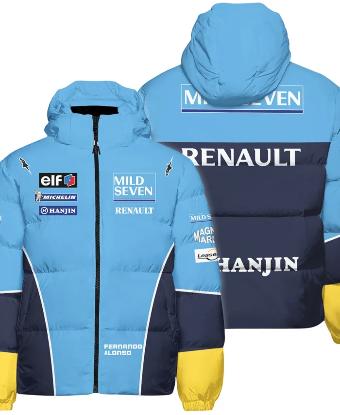 2003 Fernando Alonso Racing Suit Renault F1 Down & Puffer Jackets BLVAFA030925A7HCJ