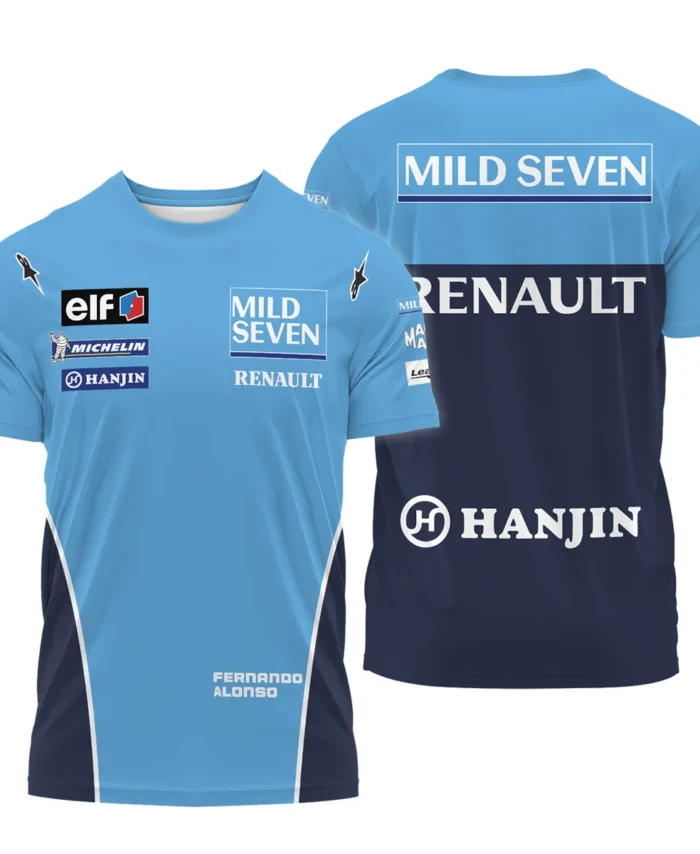 2003 Fernando Alonso Racing Suit Renault F1 T-Shirt BLVAFA030925A7TS