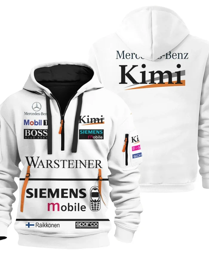 2003 Kimi Raikkonen Racing Suit McLaren F1 Hoodie Half Zip BLVAKR191125A2HDF
