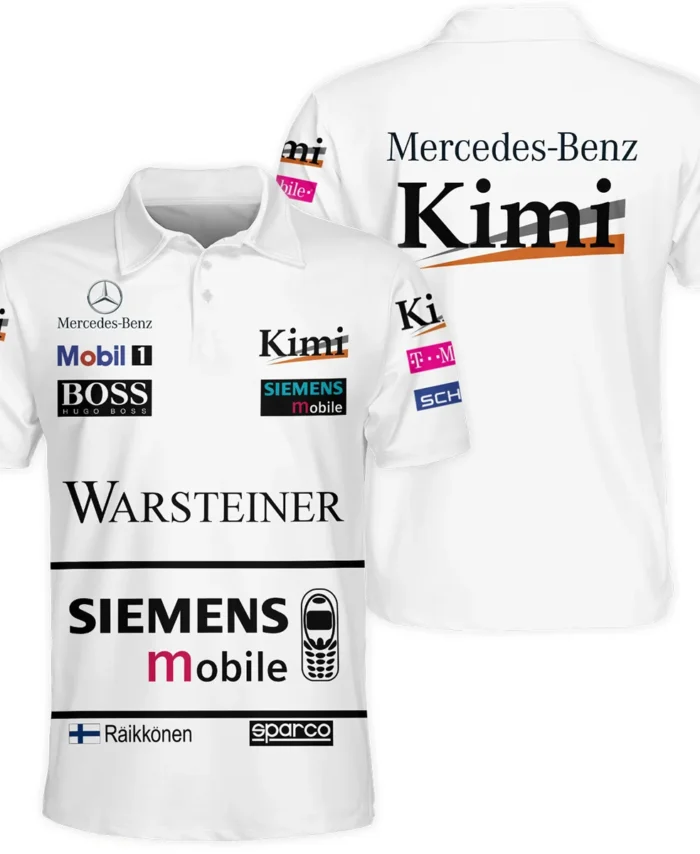 2003 Kimi Raikkonen Racing Suit McLaren F1 Polo Shirt BLVAKR191125A2PL