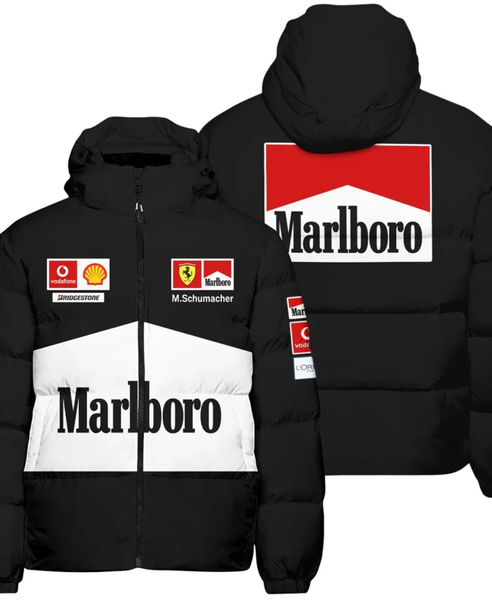 2004 Black Version Michael Schumacher Race Suit Ferrari F1 Down & Puffer Jackets BLVAMC020925A11HCJ